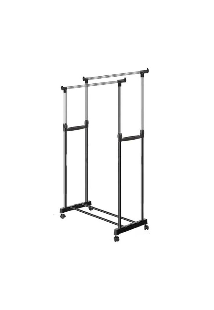 Perchero Doble Organizador Colgador Ruedas-2