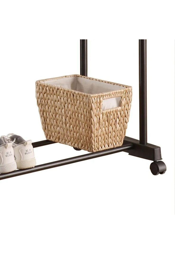 Perchero Doble Organizador Colgador Ruedas-5