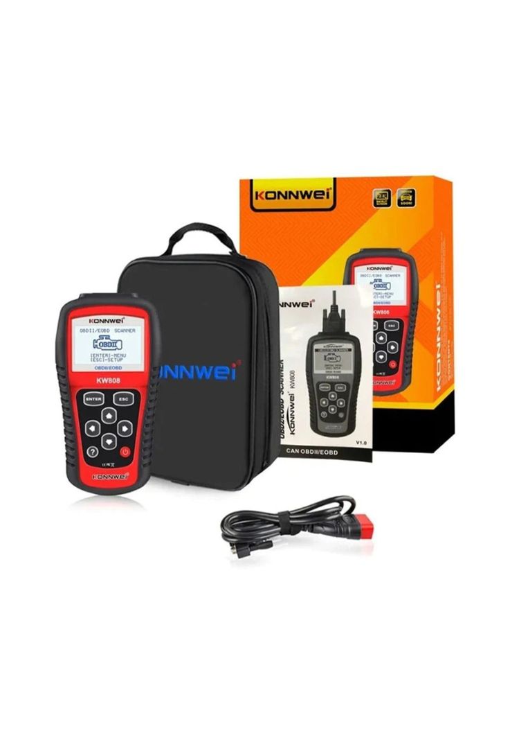 Escáner Digital Diagnóstico Paramétrico Auto Rojo-5