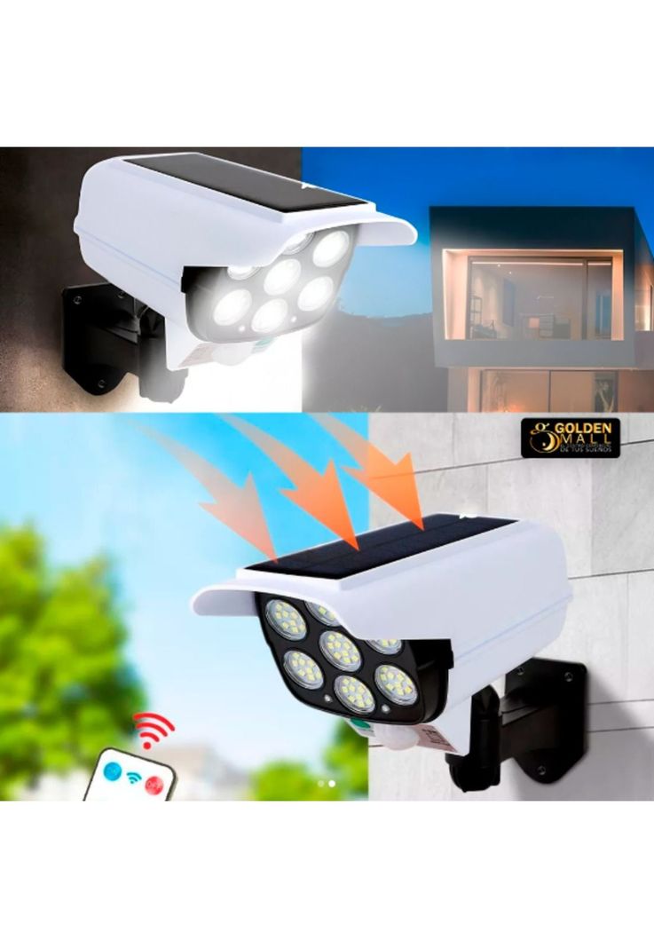 Foco Solar LED Cámara 150 Watt Sensor Movimiento-5