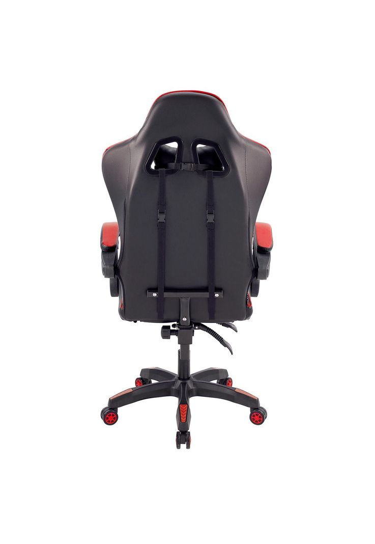 Silla Gamer Oficina Ajustable Reclinable Roja-3