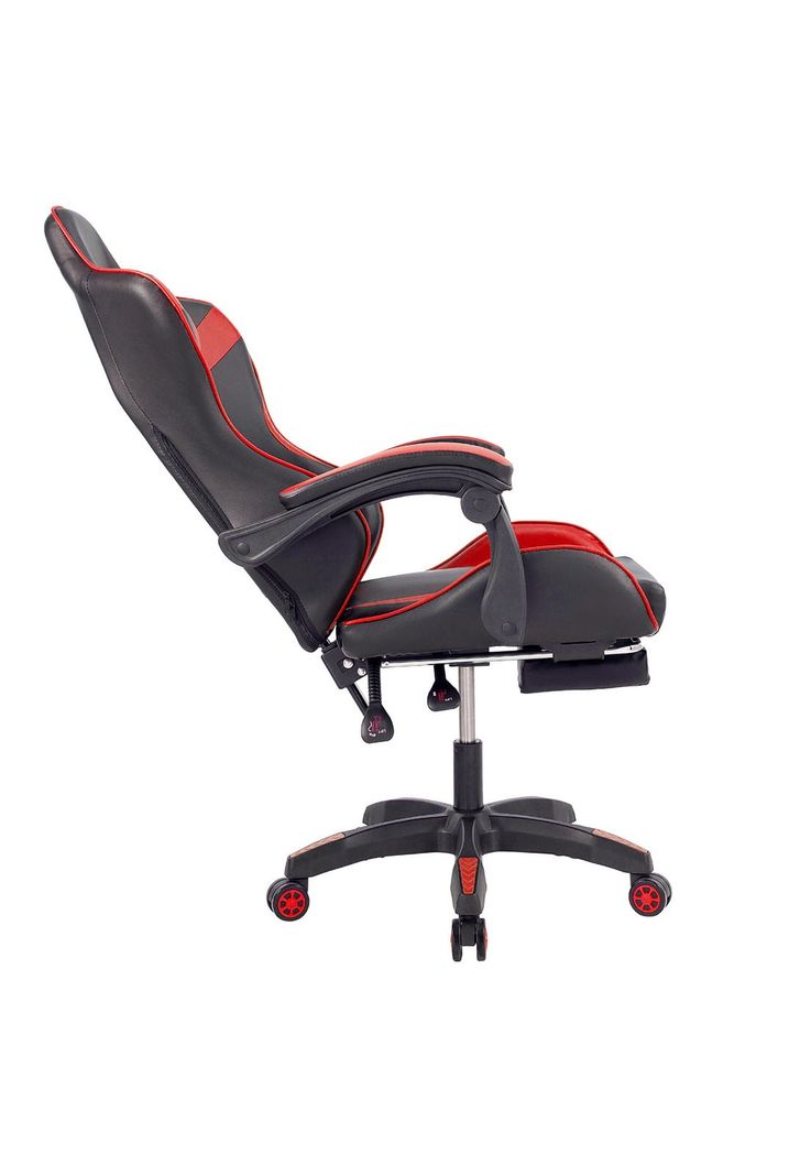 Silla Gamer Oficina Ajustable Reclinable Roja-4