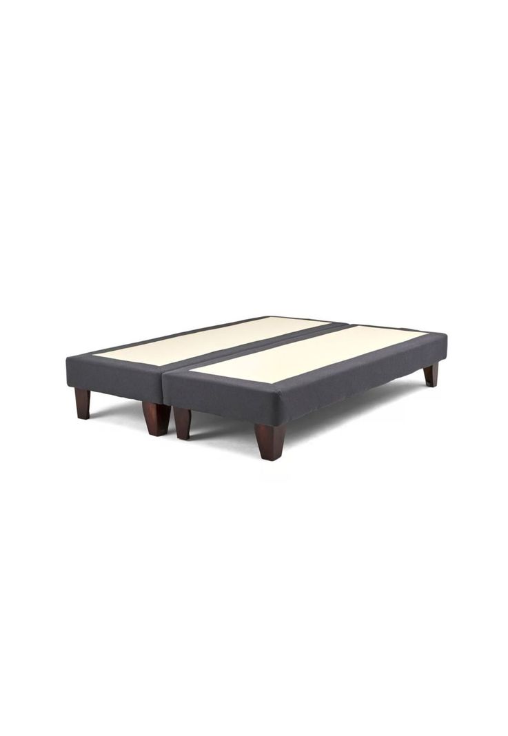 Base Dividida Cama Europea King 200x180 CM Gris Oscuro Felpa-0