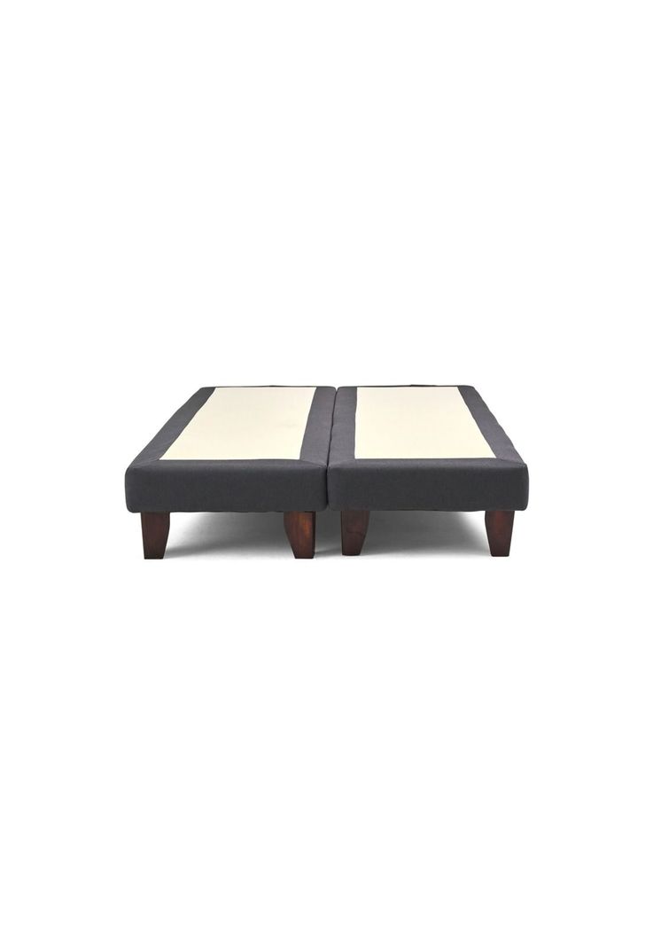 Base Dividida Cama Europea King 200x180 CM Gris Oscuro Felpa-1