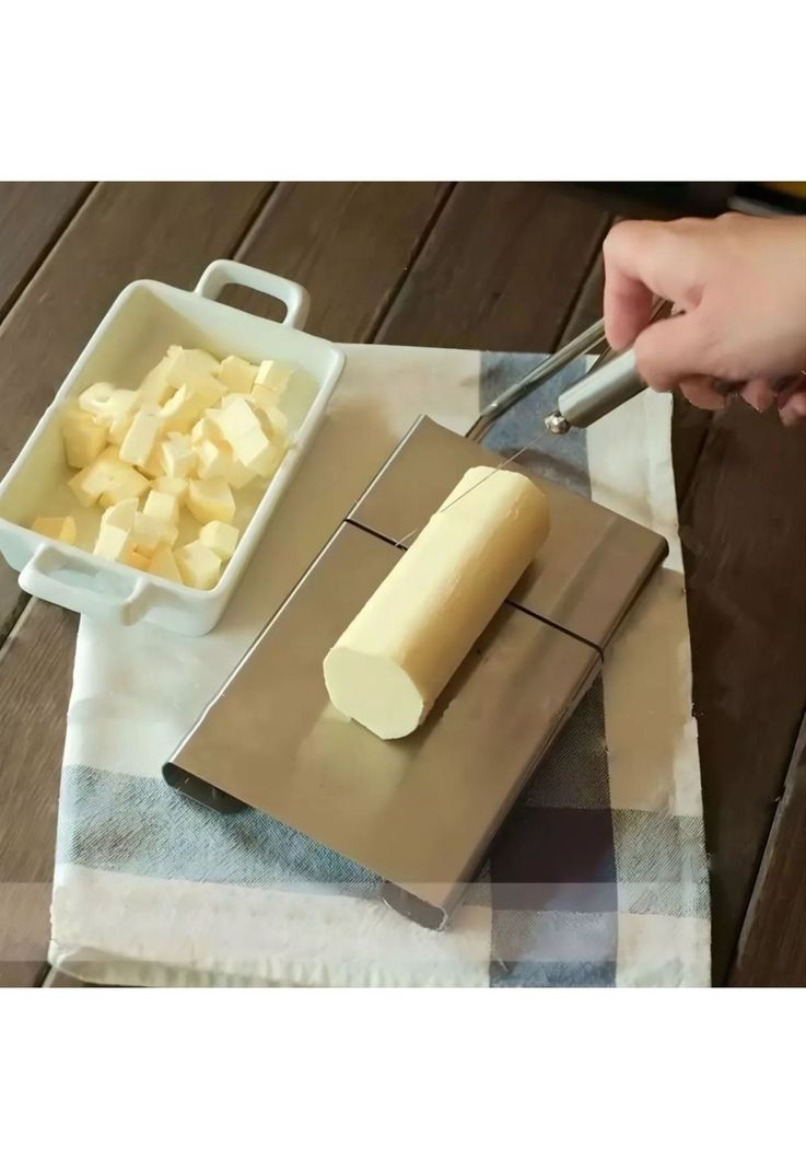 Rebanadora Multifuncional Queso Cocina Alambre Acero Inoxidable-4