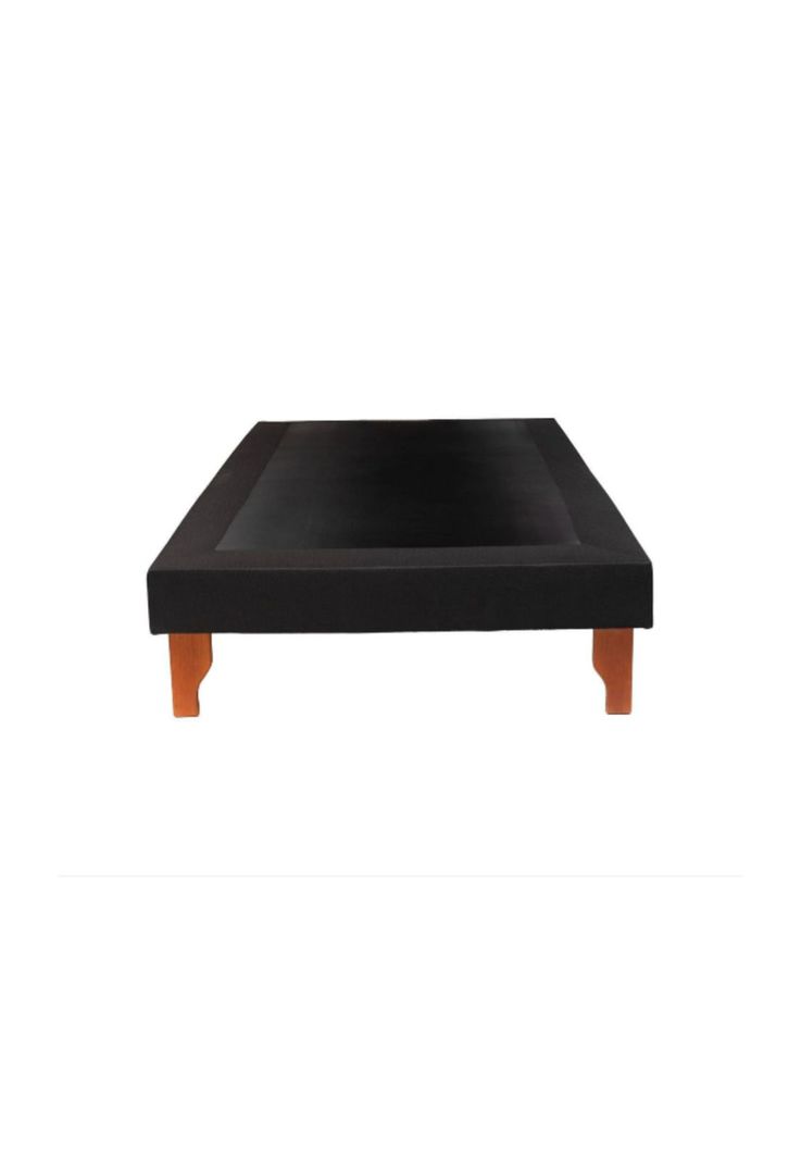 Base Elegante Cama Europea 1.5 Plaza 105x200 CM Negro-1