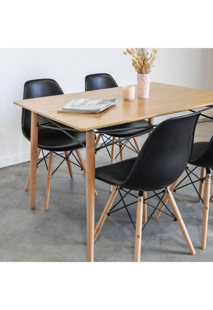 Silla Eames Hogar Comedor Negro-2