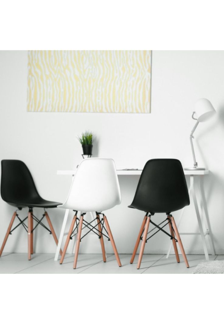 Silla Eames Hogar Comedor Negro-3