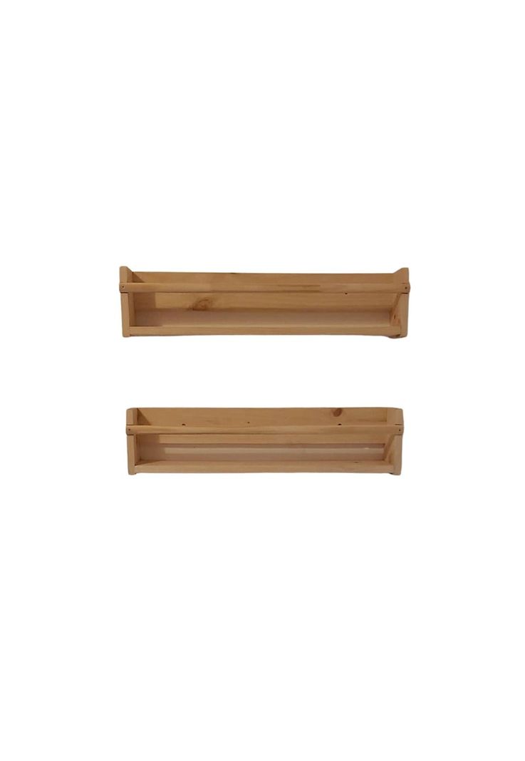 Repisa Organizador Pared Madera Pino 60X15X14 CM-0