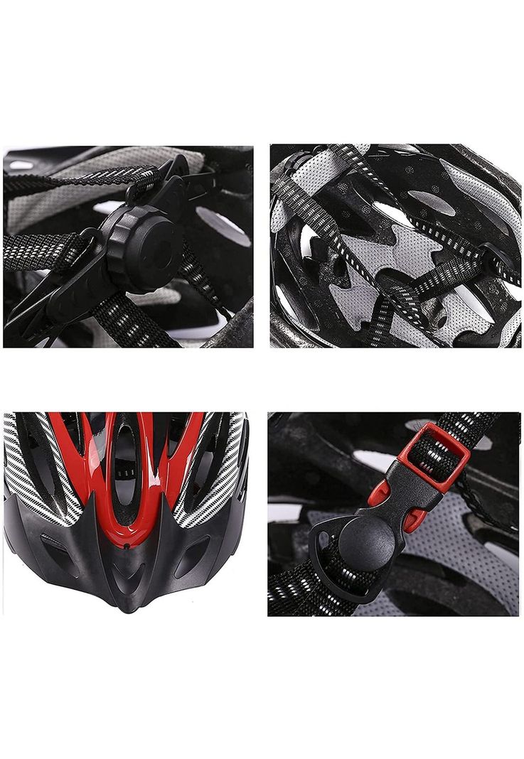 Casco Bicicleta Profesional Full Seguridad Rojo-5