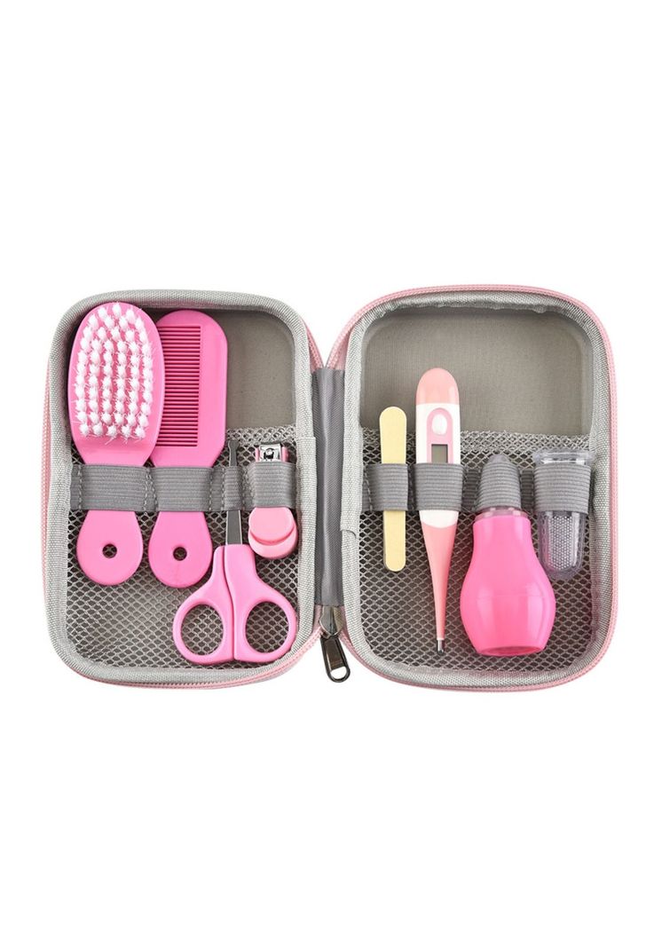 Set Cuidados Manicure Bebés 8 Piezas Rosado-0
