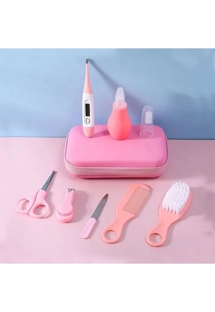 Set Cuidados Manicure Bebés 8 Piezas Rosado-1