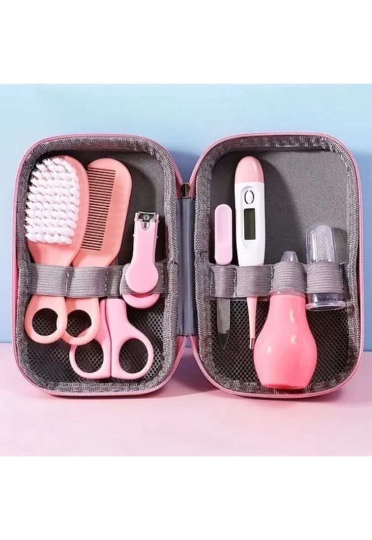 Set Cuidados Manicure Bebés 8 Piezas Rosado-2