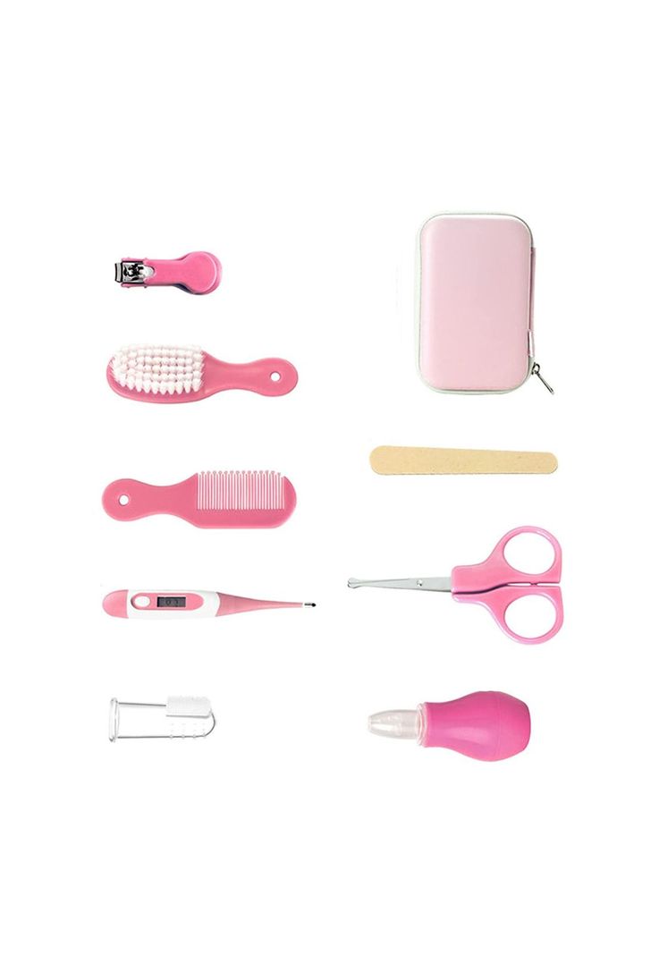 Set Cuidados Manicure Bebés 8 Piezas Rosado-3
