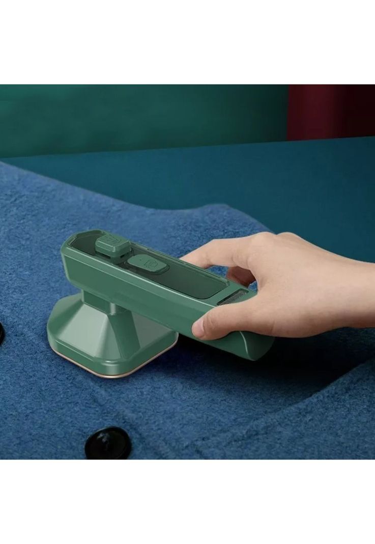 Mini Plancha Vapor Eléctrica Portátil Viaje Verde-7