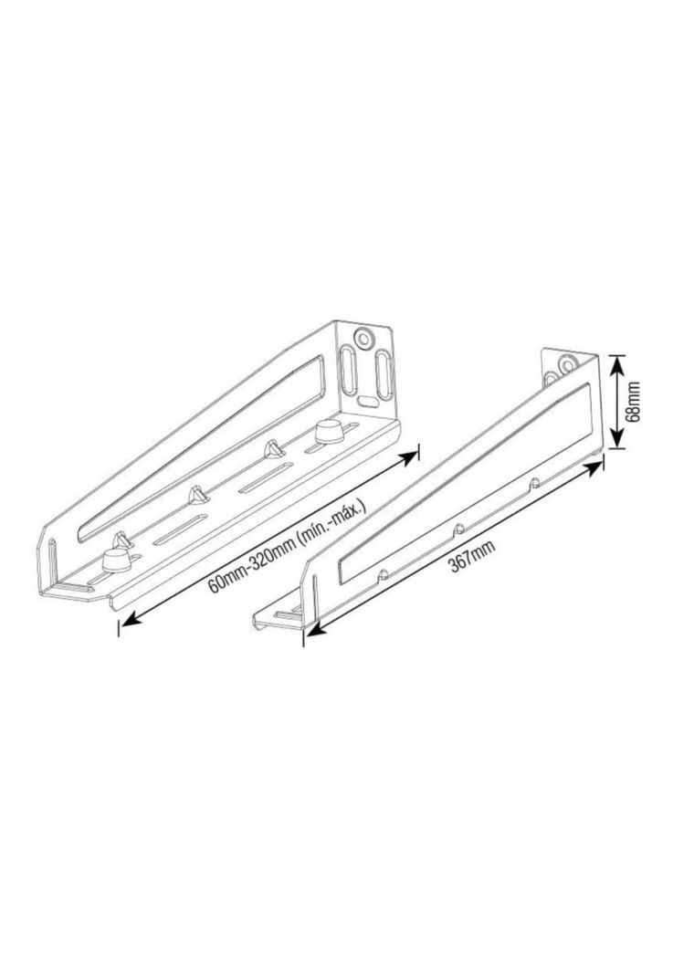 Soporte Organizador Multifuncional Microondas Horno Eléctrico 30 KG Negro-1