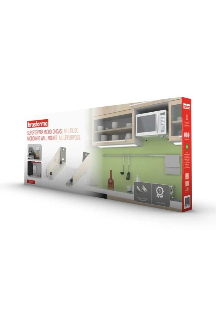 Soporte Organizador Multifuncional Microondas Horno Eléctrico 30 KG Negro-2