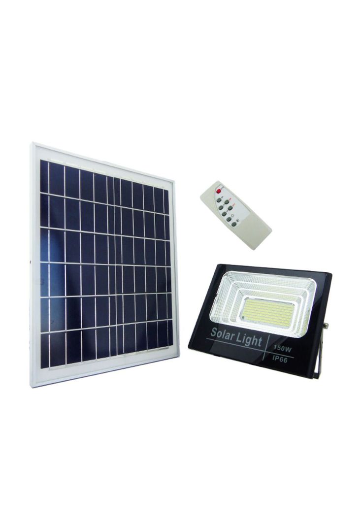 Foco Solar 300 LED 150 Watt Panel Solar Control Remoto-0