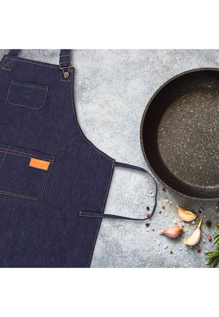 Pechera Delantal Mezclilla Jeans Cocina Asados-2