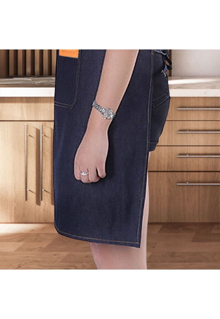 Pechera Delantal Mezclilla Jeans Cocina Asados-4