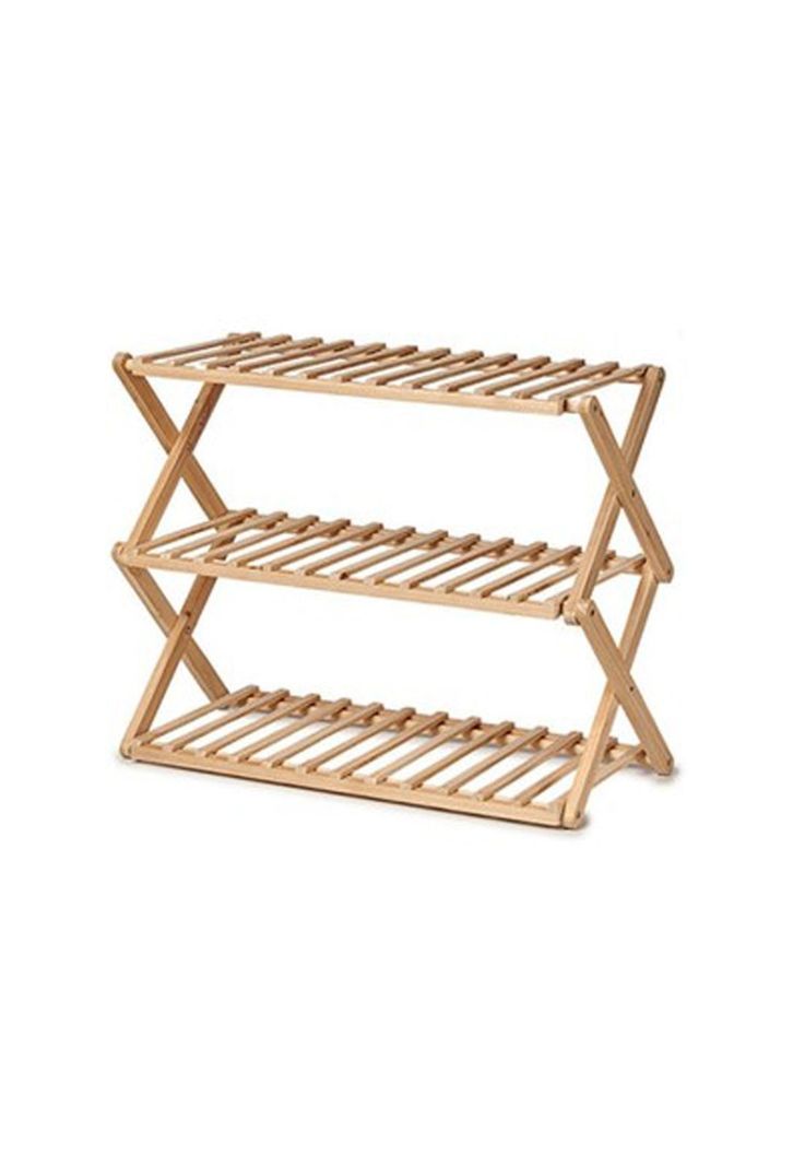Zapatero Organizador Madera 3 Niveles 49x46x26 CM Café-0