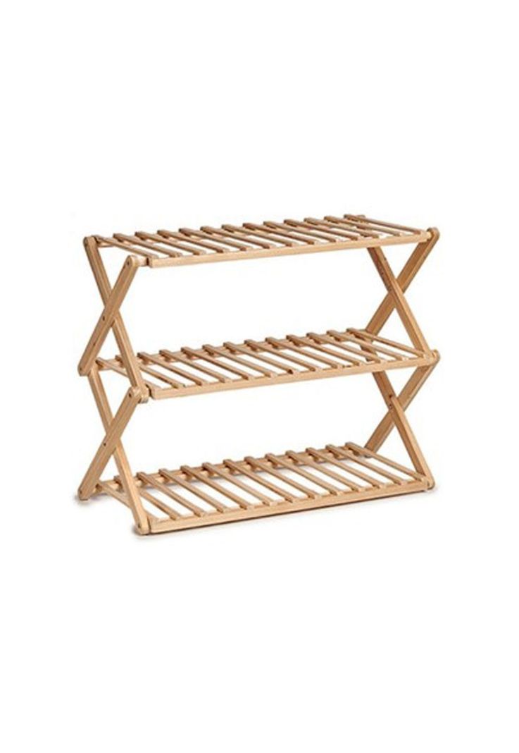 Zapatero Organizador Madera 3 Niveles 49x46x26 CM Café-1