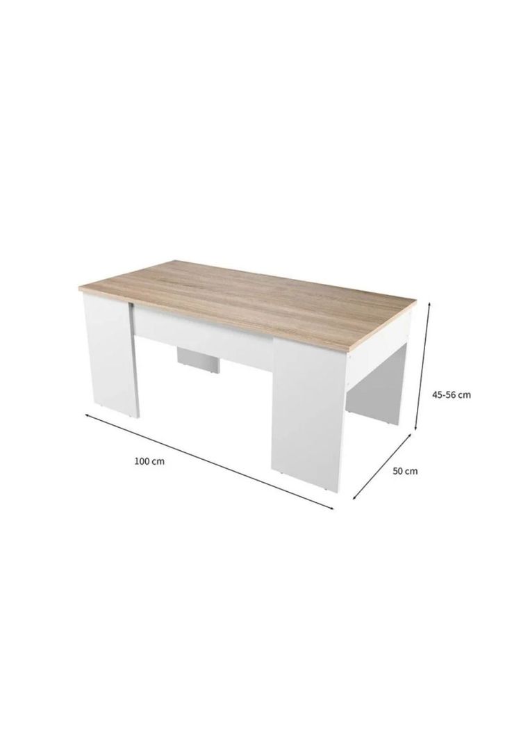 Mesa Centro Multifuncional Madera Natural-2