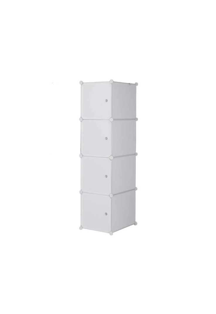 Organizador Closet Ropero Hogar 4 Módulos 127x32x44 CM Blanco-0