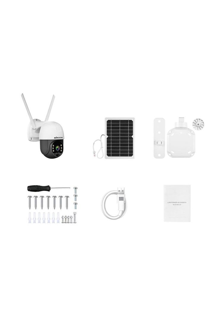Cámara Seguridad Solar Visión Nocturna LED IP66-1