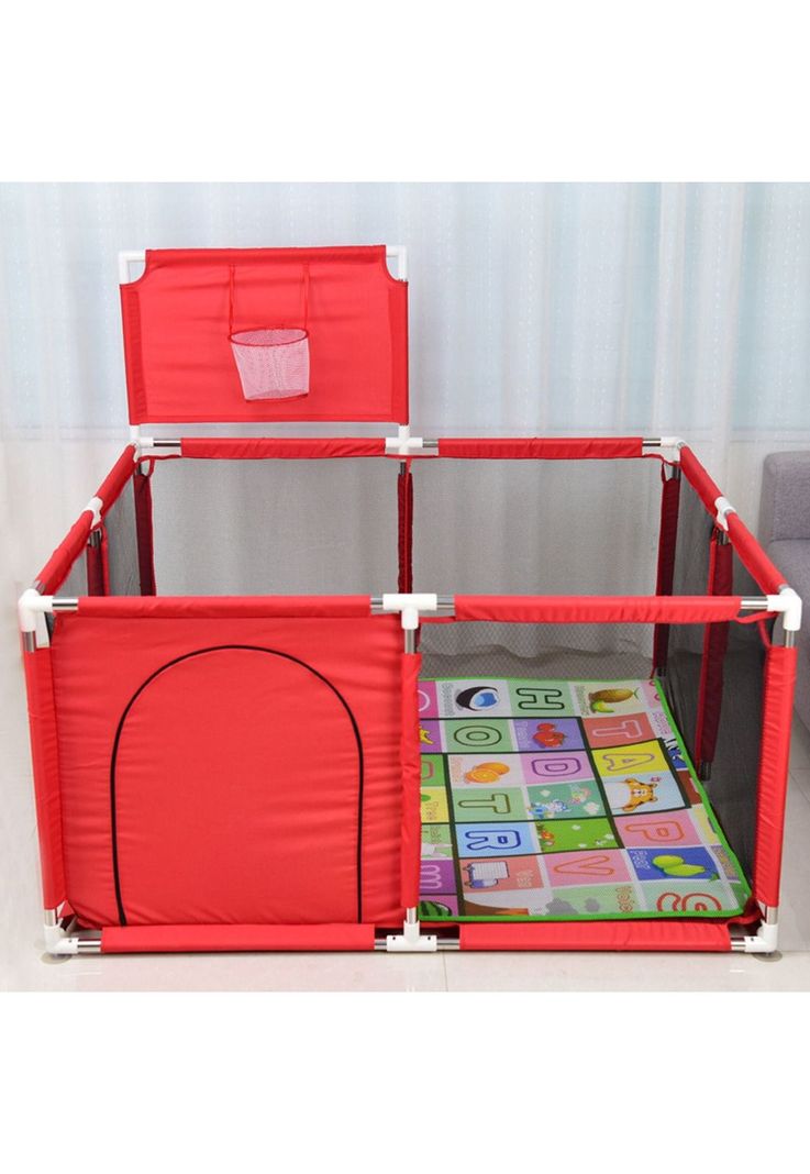 Corral Bebes Piscina Juego Interactivo Rojo-1