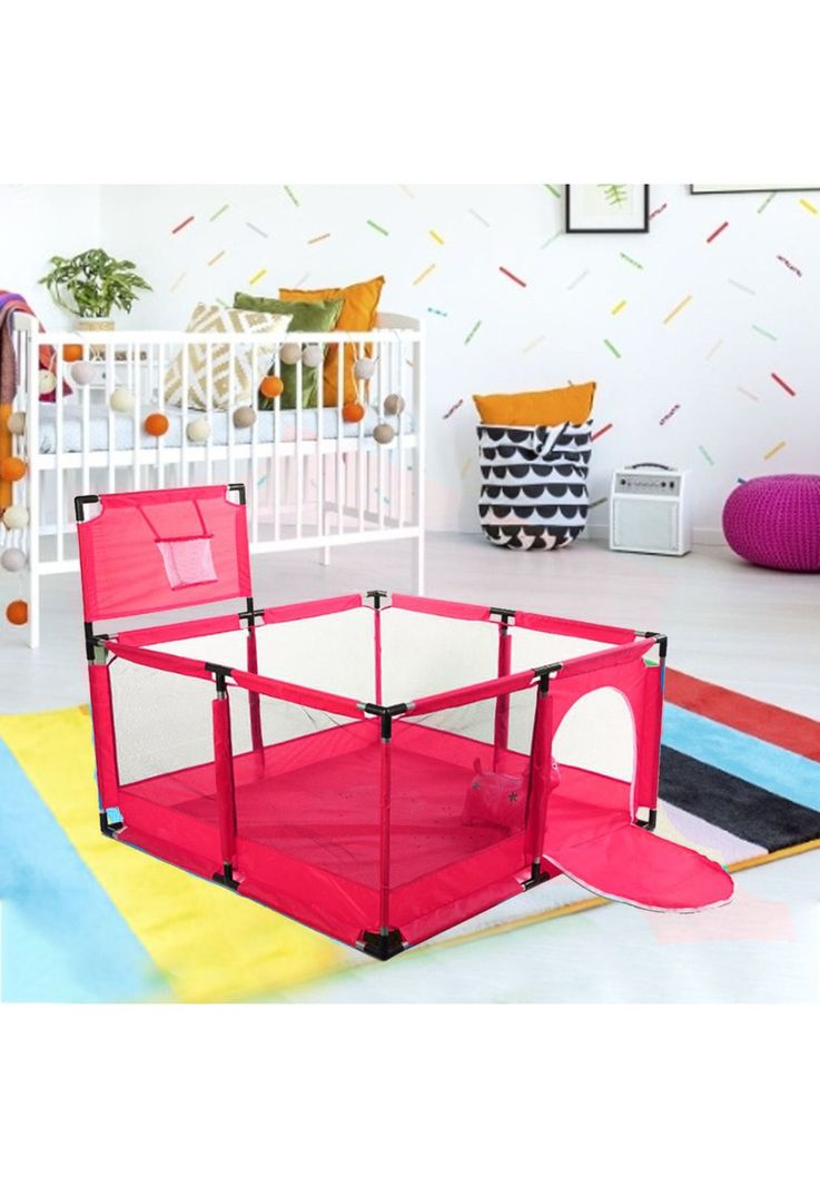 Corral Bebes Piscina Juego Interactivo Rojo-5