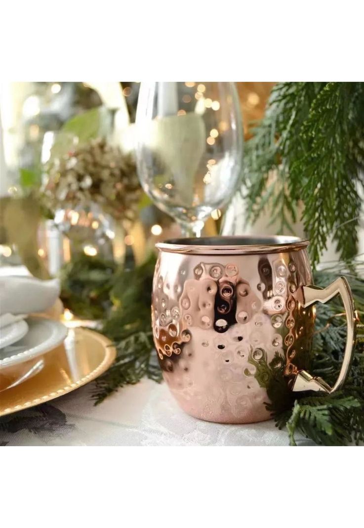 Set 4 MUG Cobre Vasos Coctel Moscow Mule 500 ML Premium-4