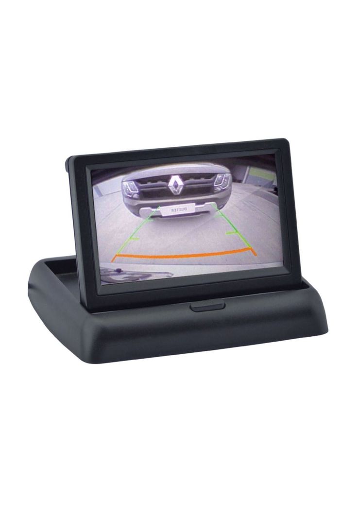 Pantalla Cámara Auto Retrovisor Retroceso Rebatible 4.3-0