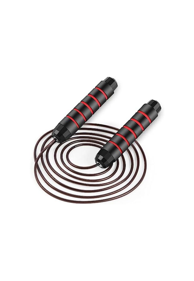 Cuerda Saltar Cardio Crossfit Deporte Rojo-2