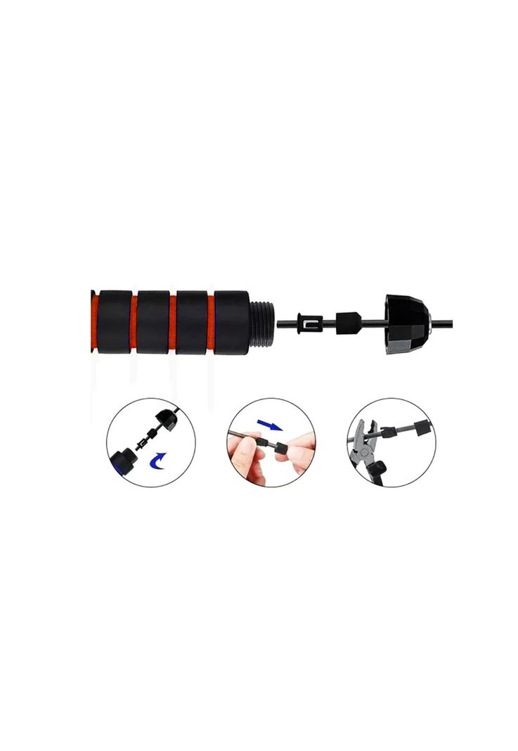 Cuerda Saltar Cardio Crossfit Deporte Rojo-4