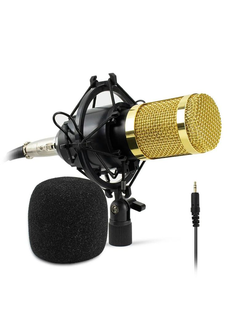 Set Micrófono Condensador Articulado Estéreo Profesional-2
