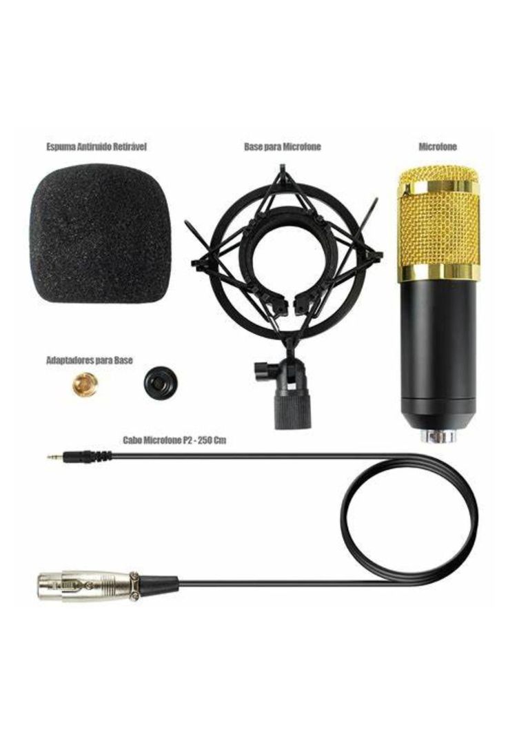 Set Micrófono Condensador Articulado Estéreo Profesional-3