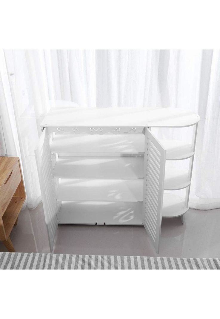 Mueble Zapatero Organizador Hogar 4 Niveles Blanco-6
