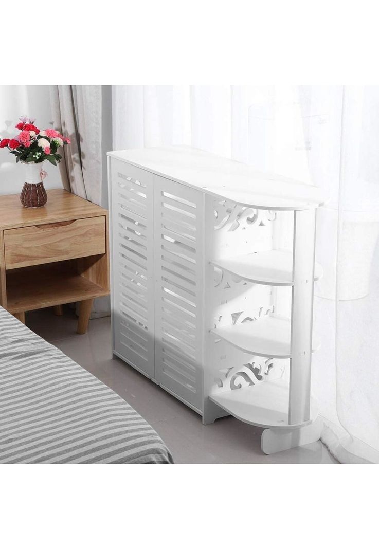 Mueble Zapatero Organizador Hogar 4 Niveles Blanco-7