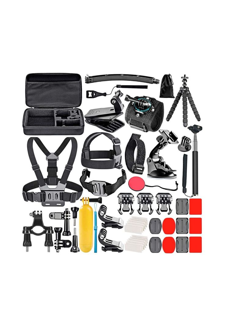 Kit 51 Accesorios Cámara Deportiva GoPro Estuche-0