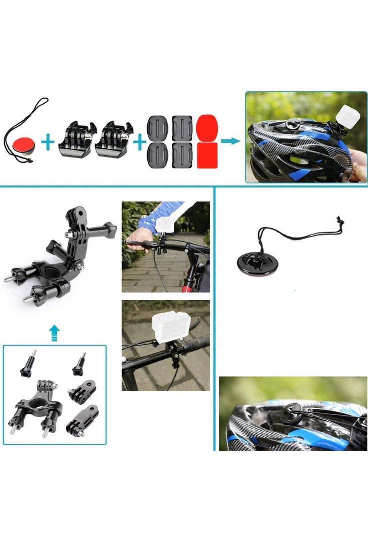 Kit 51 Accesorios Cámara Deportiva GoPro Estuche-4