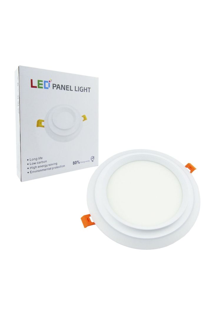 Foco LED Panel 124 Watt Redondo Dúo Blanco Luz Fría-2