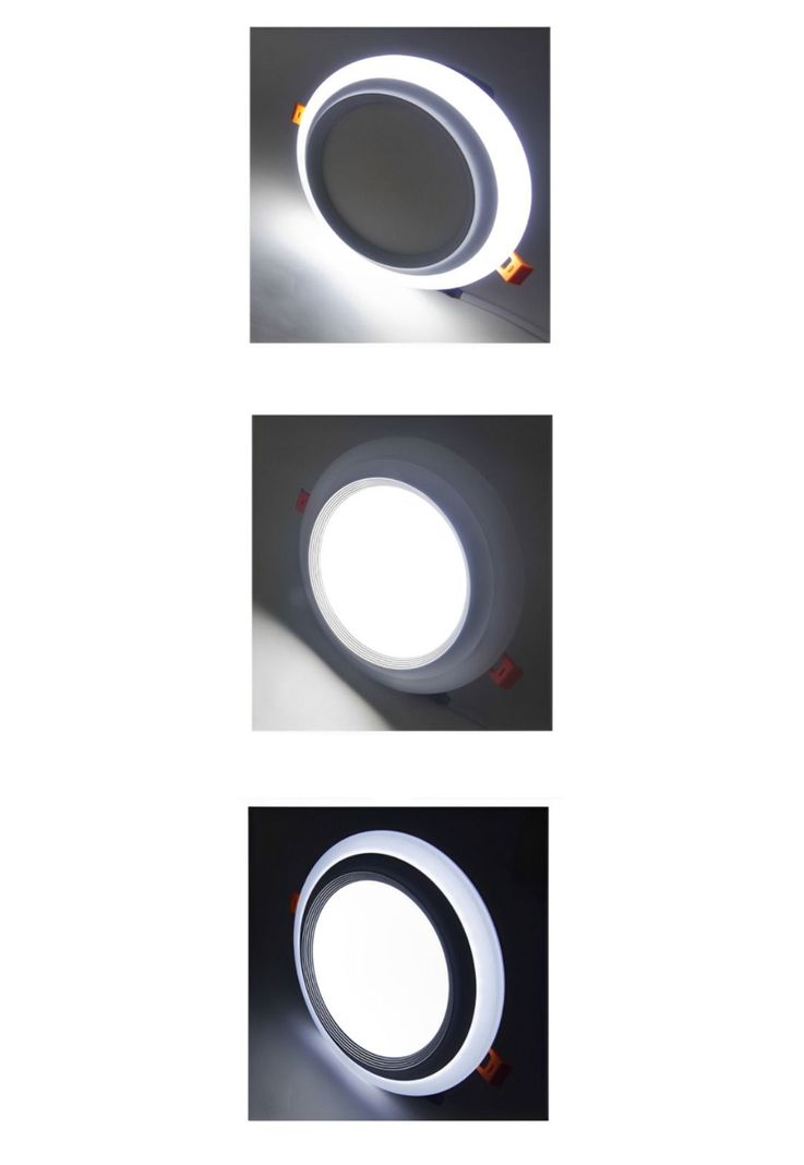 Foco LED Panel 124 Watt Redondo Dúo Blanco Luz Fría-1