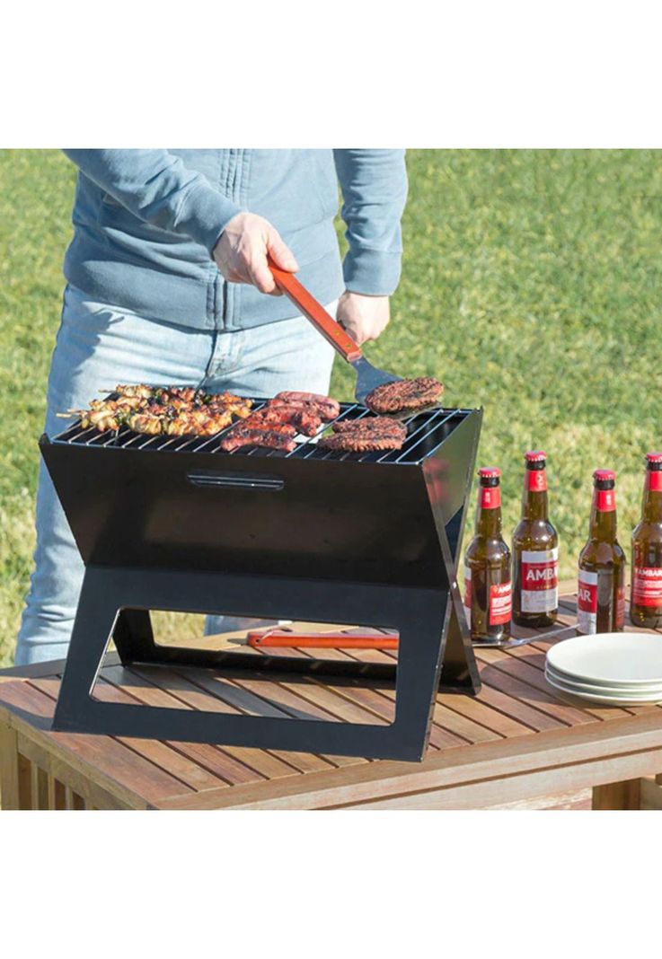 Parrilla Plegable Portátil Metal 44x36x28 CM-5