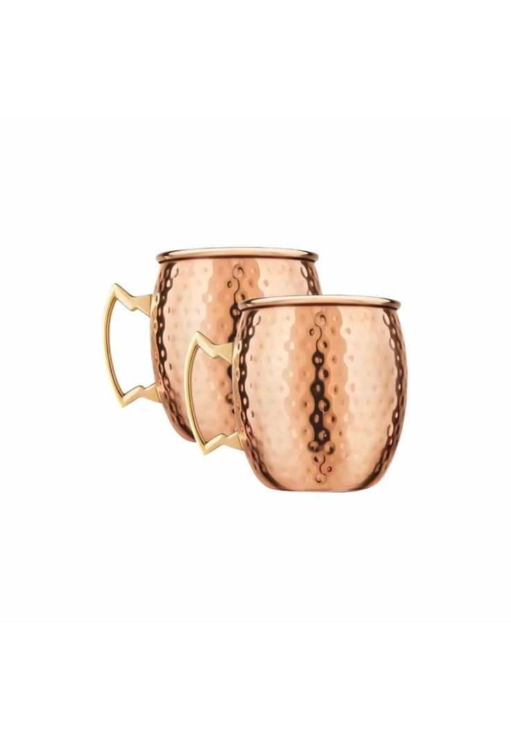 Pack 2 MUG Cobre Vasos Tragos Moscow Mule 500 ML-0