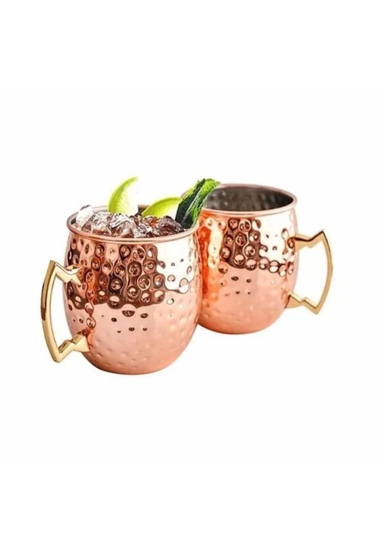 Pack 2 MUG Cobre Vasos Tragos Moscow Mule 500 ML-1