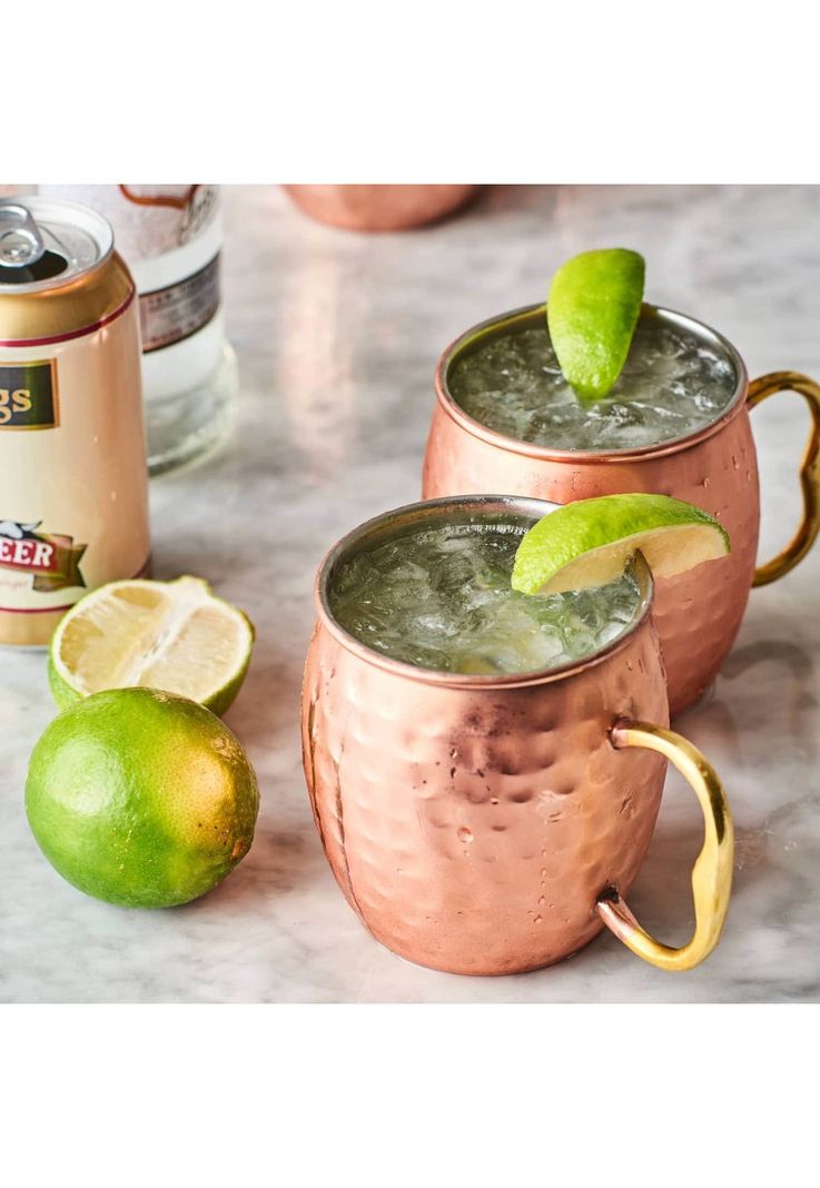 Pack 2 MUG Cobre Vasos Tragos Moscow Mule 500 ML-4
