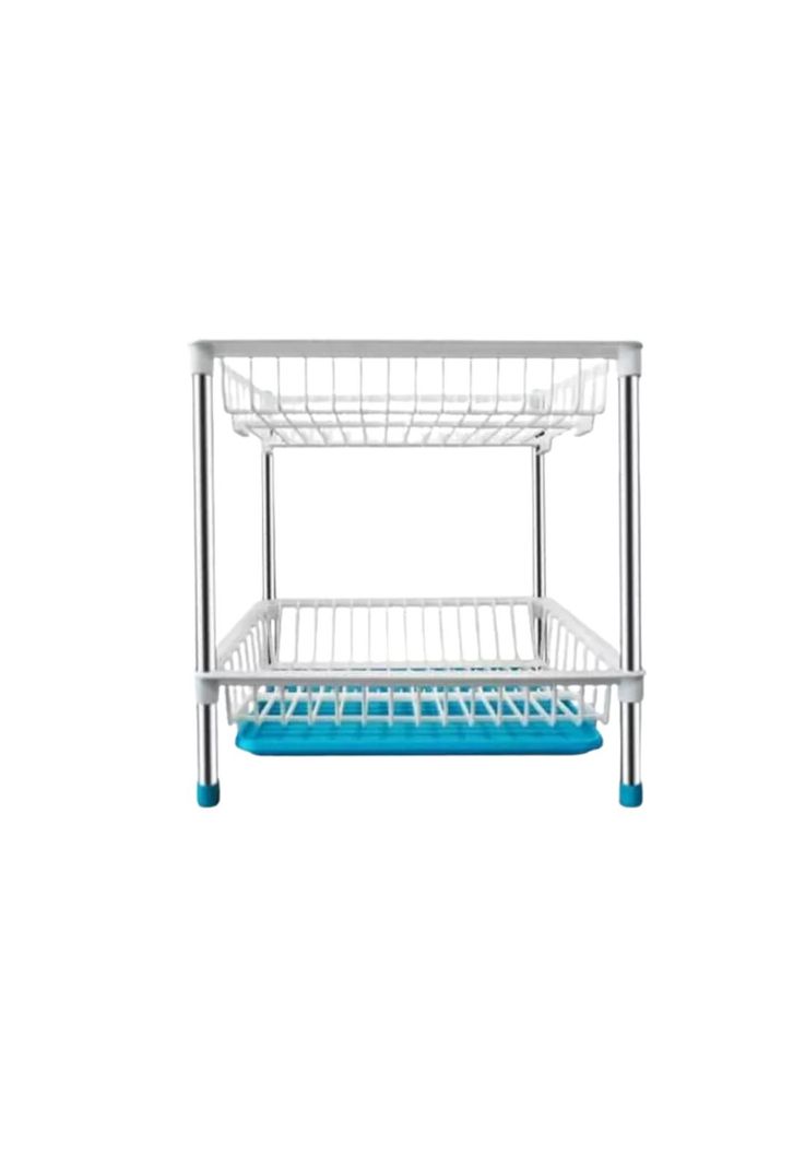 Seca Platos 2 Niveles Blanco 40x32x42 CM-1