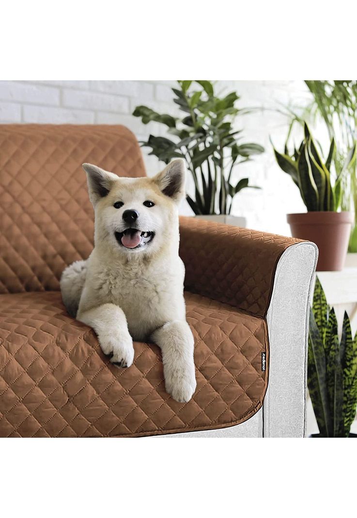 Funda Cobertor Protector Sofá Sillón 2 Cuerpos Café-4