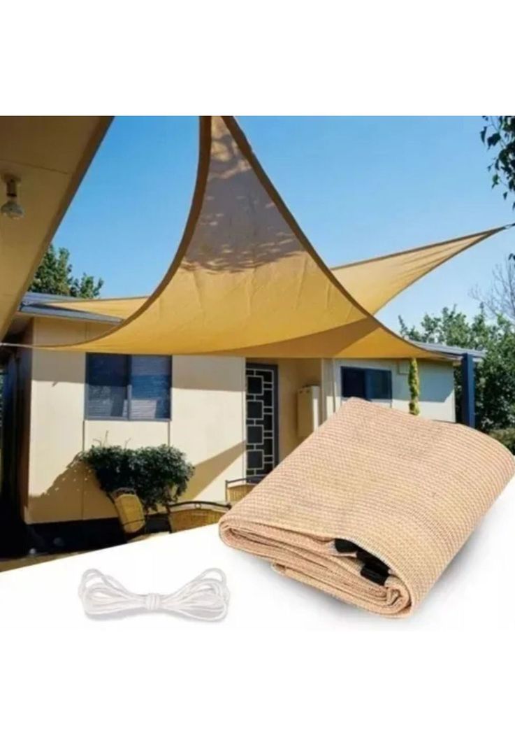 Carpa Toldo Vela Triangular Impermeable UV 5x5x5 MTS-2